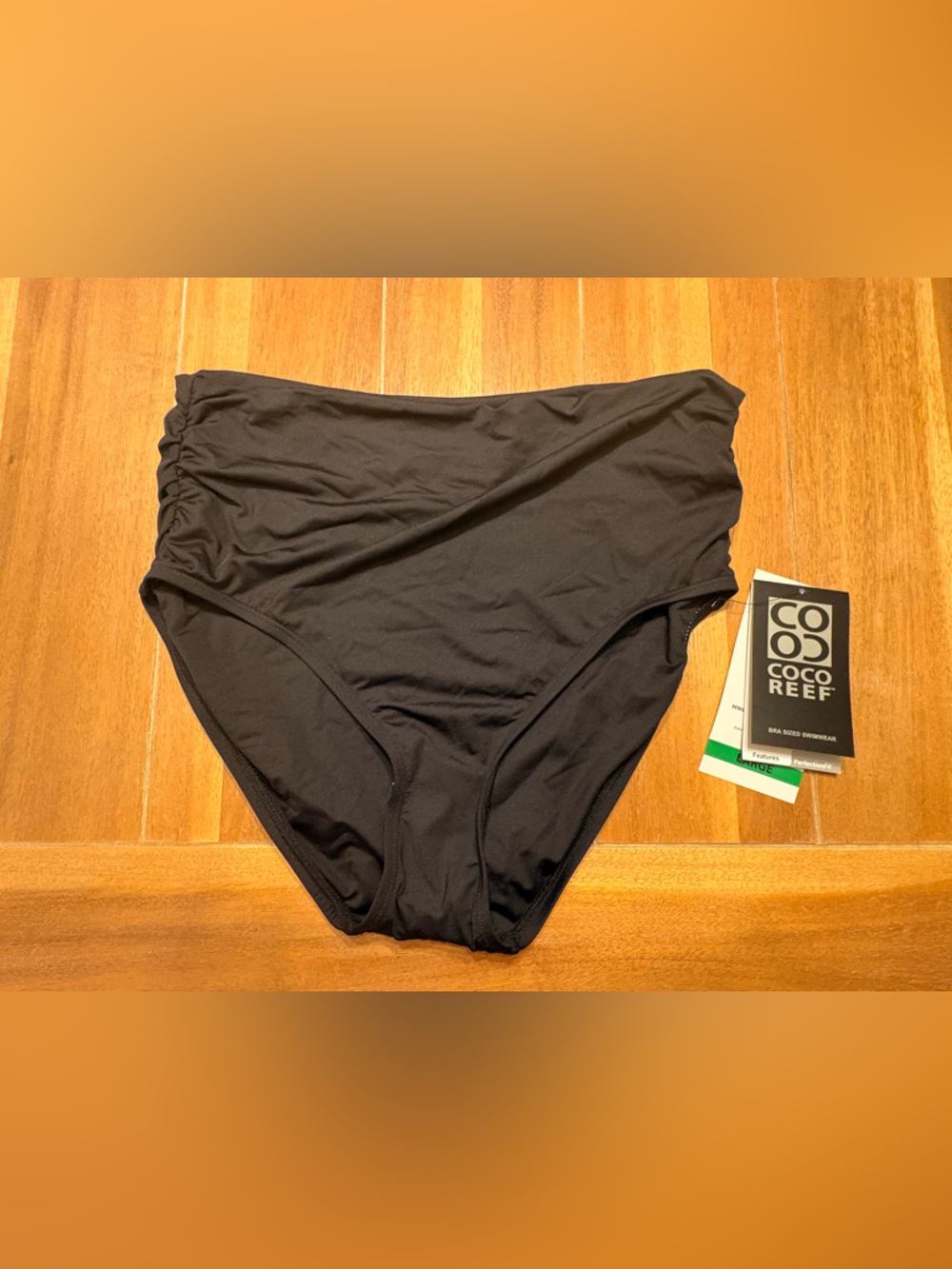 Coco Reef Black High-Waist Swim Bottom